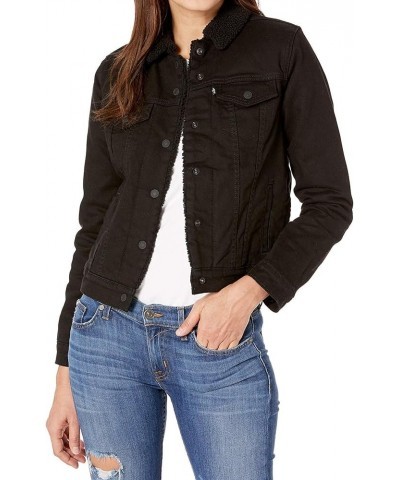 Women's Original Sherpa Trucker Jackets (Also Available in Plus) Standard Black and Black $37.17 Others