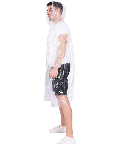 Rain Ponchos,with Drawstring Hood （10 Pack） Emergency Disposable Rain Ponchos Family Pack for Adults,Clear 5 Pack-clear $10.9...