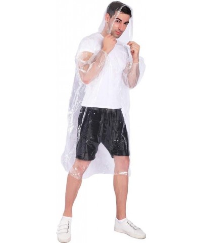 Rain Ponchos,with Drawstring Hood （10 Pack） Emergency Disposable Rain Ponchos Family Pack for Adults,Clear 5 Pack-clear $10.9...