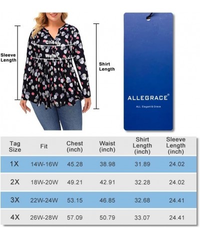 Womens Plus Size Tops Fall Long Sleeve Boho Dressy V Neck Floral Tunic Shirts Dark Blue Snowman $7.64 Tops