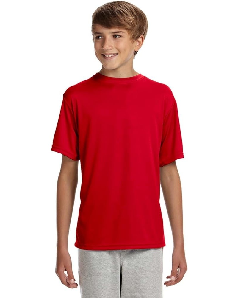 Youth Cooling Performance Crew Short Sleeve Tee Scarlet $7.54 T-Shirts