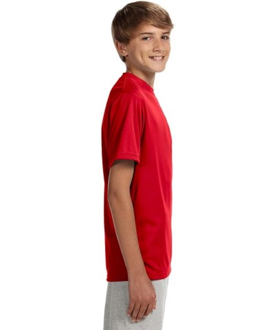 Youth Cooling Performance Crew Short Sleeve Tee Scarlet $7.54 T-Shirts