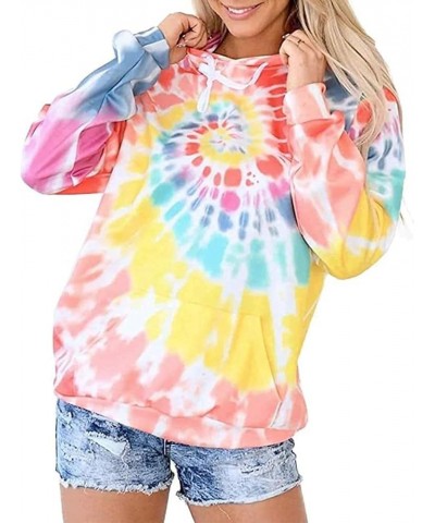 Womens Tie Dye Hoodie Gradient Print Sweatshirt Casual Loose Trendy Long Sleeve Drawstring Pullover 10 $14.08 Hoodies & Sweat...