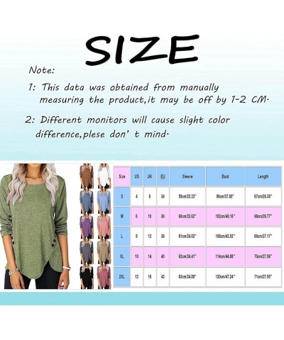 Long Sleeve Tops for Women,Spring Casual Button Trim Zipper Tops Shirts Trendy Long Sleeve V-Neck Blouse Tees Tunic D-dark Gr...