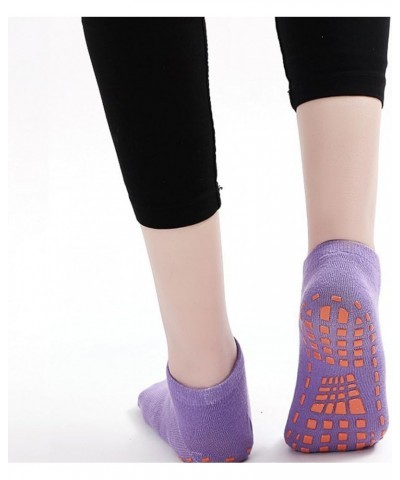 Pilates Grip Socks Woman Yoga Socks Non Slip Socks for Pilates, Pure Barre, Hospital, Trampoline Christmas Gift Purple $6.00 ...