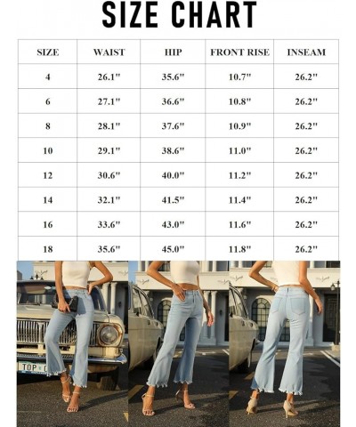 High Waisted Flare Jeans for Women Casual Bell Bottom Denim Pants Burnt Orange $20.21 Jeans