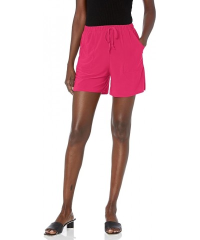 Women's Paperbag Waist Shorts Fuschia $18.66 Shorts