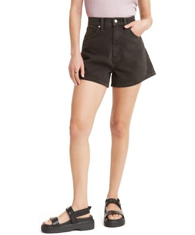 Women's High Waisted Mom Shorts (Also Available in Plus) Plus Size Wonderful - Black $24.20 Shorts