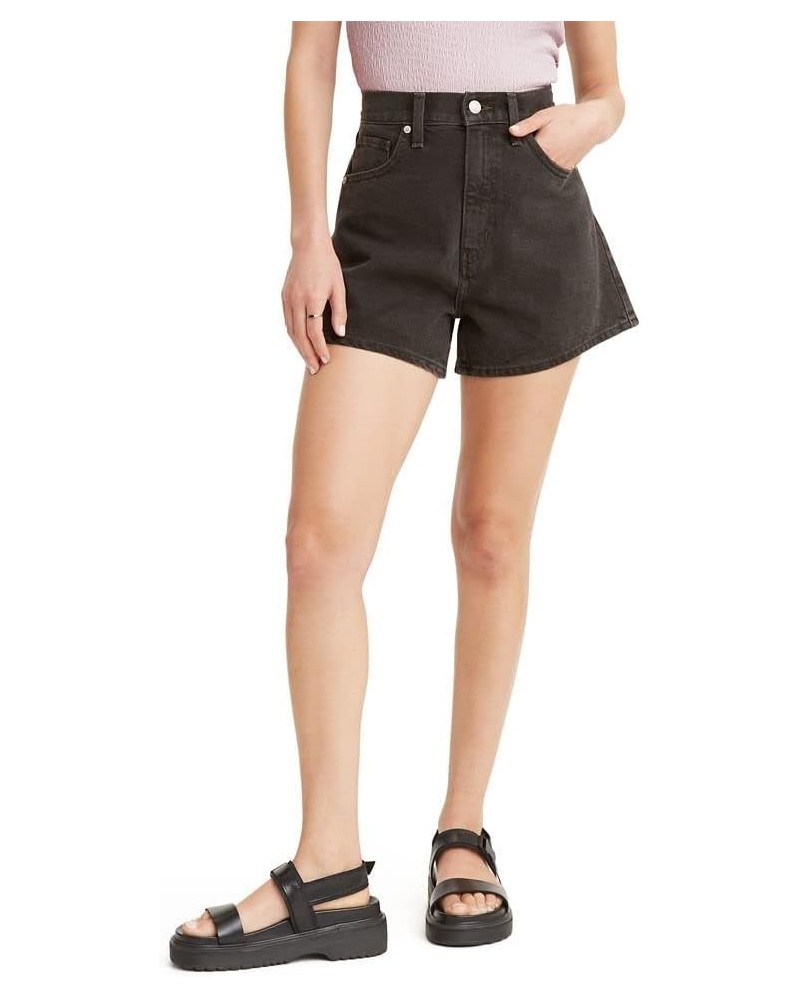 Women's High Waisted Mom Shorts (Also Available in Plus) Plus Size Wonderful - Black $24.20 Shorts