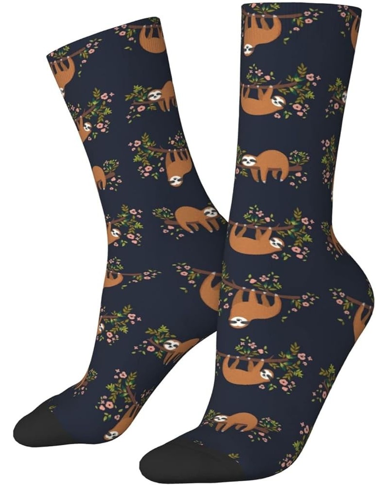 Funny Crazy Socks,Novelty Socks for Men/Women,Soft and Comfortable Sports Socks Sloth $9.00 Activewear