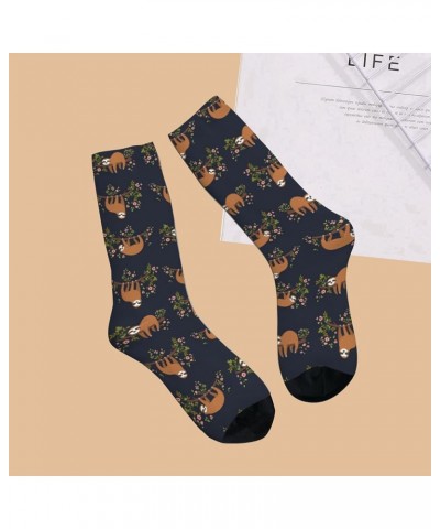 Funny Crazy Socks,Novelty Socks for Men/Women,Soft and Comfortable Sports Socks Sloth $9.00 Activewear