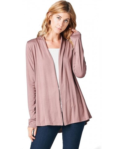 Women Casual Open Front Long Sleeve Lightweight Softest Viscose Made from Bamboo Cardigan Coco $19.94 Sweaters