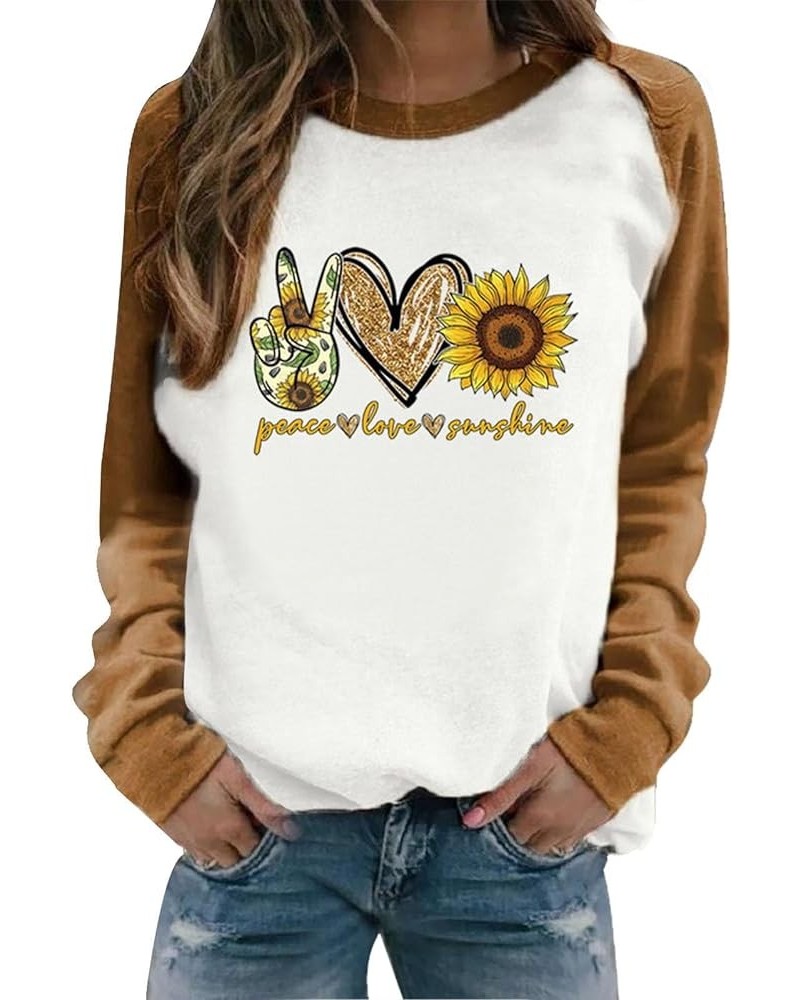 Women Valentines Day Tops Heart Love Print Long Sleeve Crewneck Pullover Shirts Oversize Trendy Funny Loose Blouse Jcoffee $7...