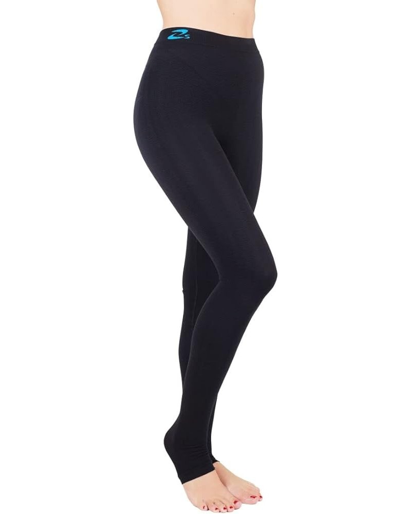 Flat Knit K2 Lipedema Lymphedema, POTS Support high Compression Leggins (K2-25-30 mmHg) Black $36.19 Activewear