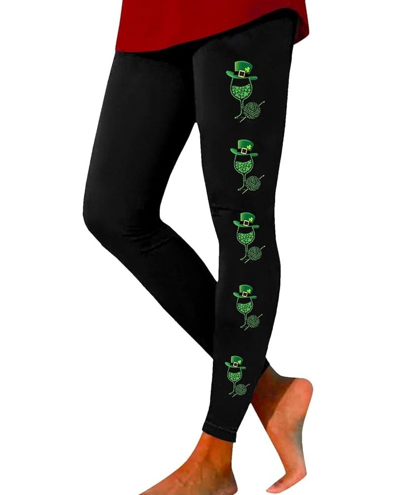 Womens St Patrick's Day Costume Women's St Day Leggings Irish Irish Sports Leggings with Soft and Slim Butt Lifts A-bronze $4...