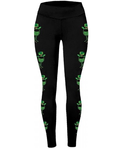 Womens St Patrick's Day Costume Women's St Day Leggings Irish Irish Sports Leggings with Soft and Slim Butt Lifts A-bronze $4...