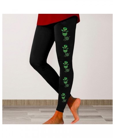 Womens St Patrick's Day Costume Women's St Day Leggings Irish Irish Sports Leggings with Soft and Slim Butt Lifts A-bronze $4...