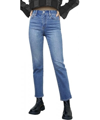 Women Ripped High Waisted Jeans Frayed Raw Hem Regular Fit Boyfriend Distressed Denim Pants with Hole Indigo $24.74 Jeans