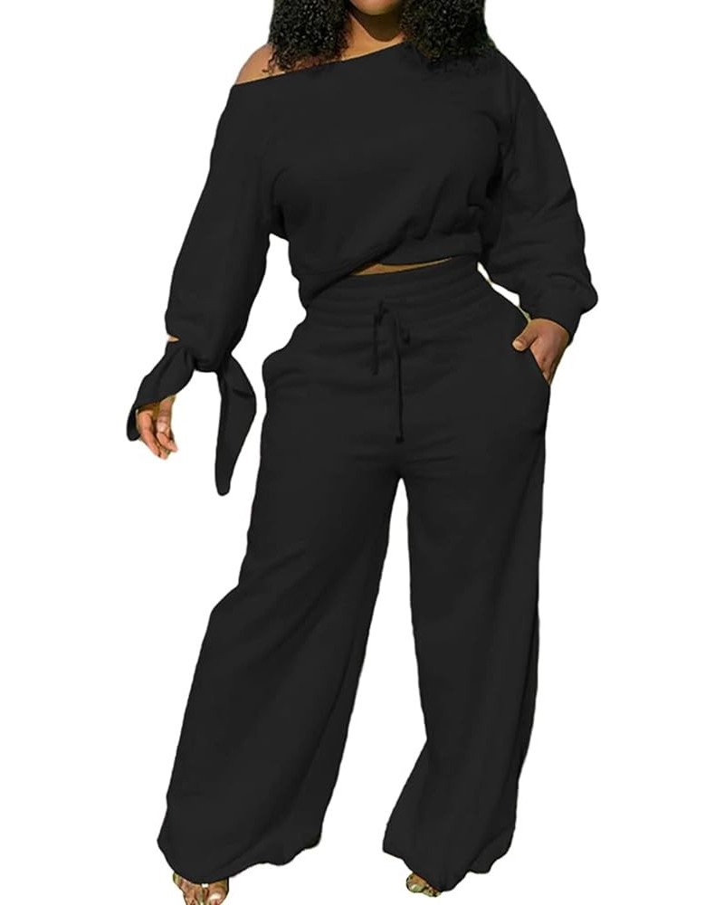 Women's Casual 2 Piece Jumpsuit Set Hoodie and Sweatpants Set Jogging Suits Black 5403 $18.97 Hoodies & Sweatshirts