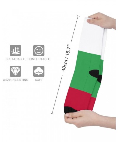 Finnish Flag Sports Crew Socks Fashion Colorful Casual Dress Socks for Men Women Style-28 $11.20 Activewear