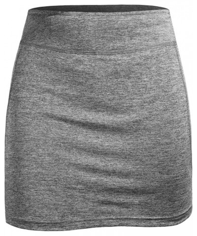 Women Tennis Skirts Inner Shorts Elastic Sports Golf Skorts with Pockets Grey $14.30 Skorts