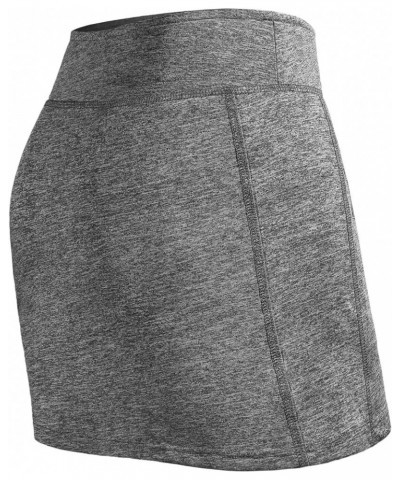 Women Tennis Skirts Inner Shorts Elastic Sports Golf Skorts with Pockets Grey $14.30 Skorts