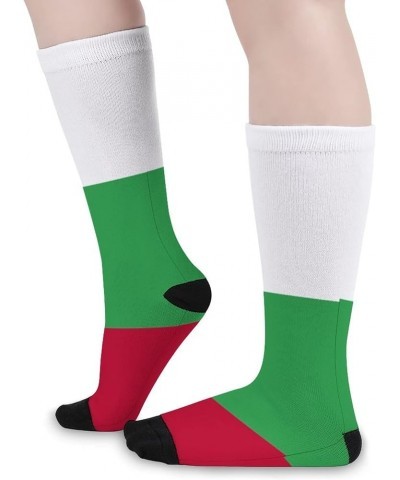 Finnish Flag Sports Crew Socks Fashion Colorful Casual Dress Socks for Men Women Style-28 $11.20 Activewear