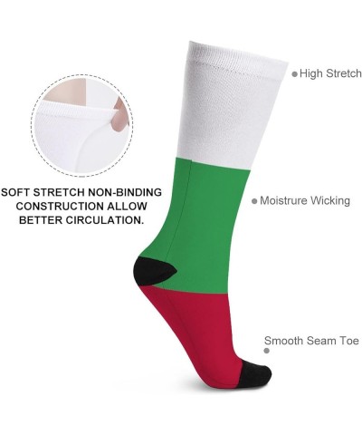 Finnish Flag Sports Crew Socks Fashion Colorful Casual Dress Socks for Men Women Style-28 $11.20 Activewear