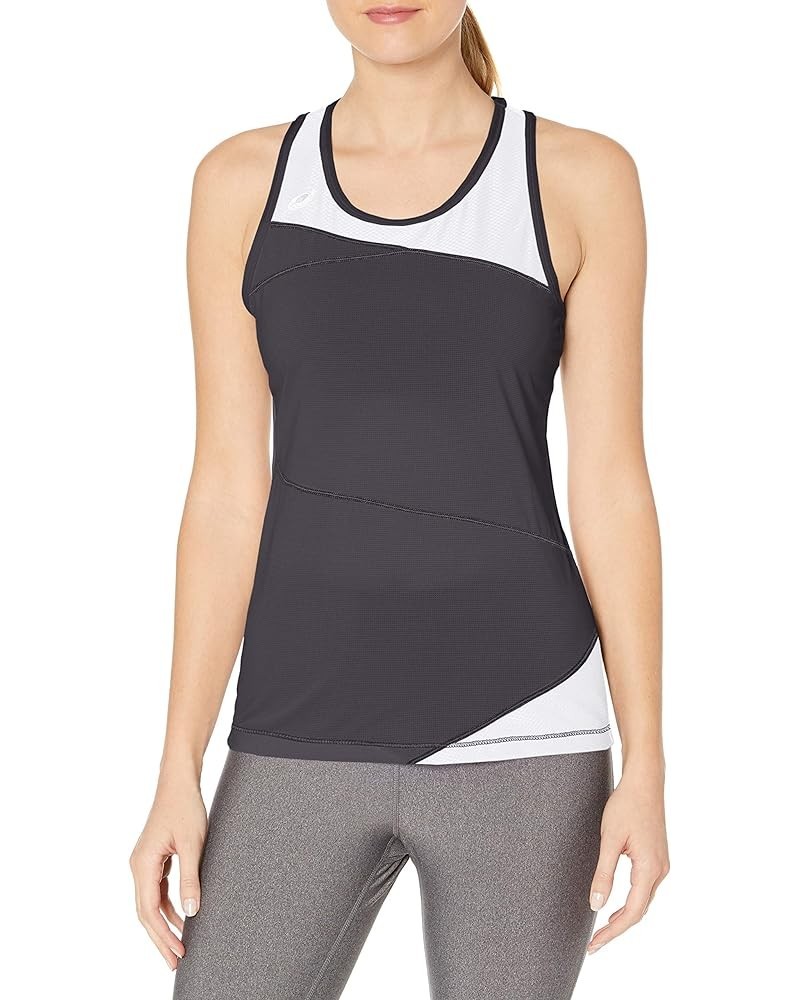 Women's Gunlap Singlet Steel Grey/White $12.86 Activewear