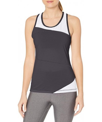 Women's Gunlap Singlet Steel Grey/White $12.86 Activewear