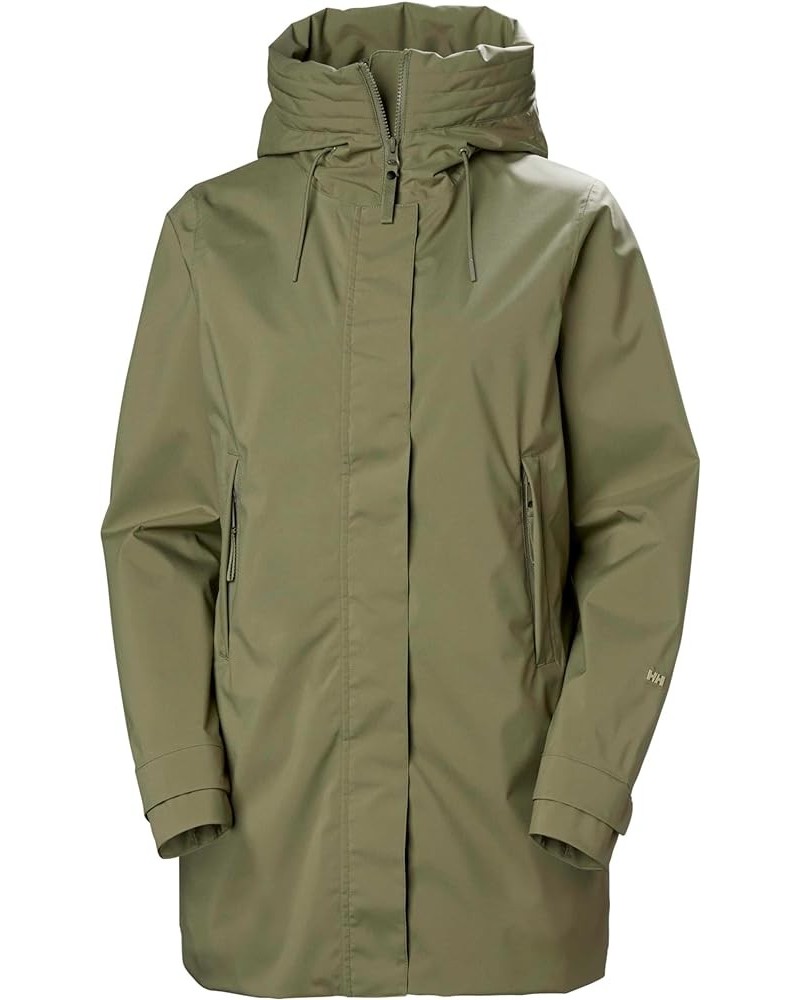 Women's Victoria Mid Length Raincoat 421 Lav Green $69.78 Coats