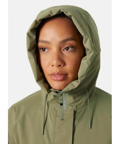 Women's Victoria Mid Length Raincoat 421 Lav Green $69.78 Coats