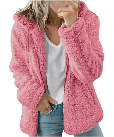 Fleece Jacket Women Fuzzy Zip Up Coats Oversized Winter Warm Sweatshirt Sherpa Teddy Coat Loose Casual Hoodies 2023 03fleece ...