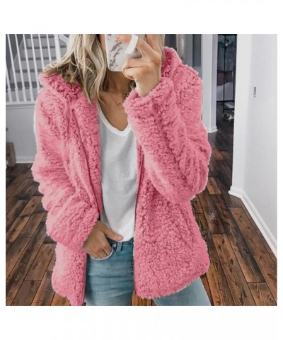 Fleece Jacket Women Fuzzy Zip Up Coats Oversized Winter Warm Sweatshirt Sherpa Teddy Coat Loose Casual Hoodies 2023 03fleece ...