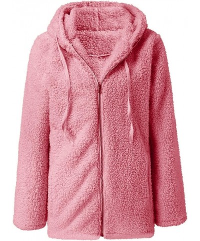 Fleece Jacket Women Fuzzy Zip Up Coats Oversized Winter Warm Sweatshirt Sherpa Teddy Coat Loose Casual Hoodies 2023 03fleece ...