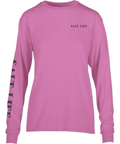 womens Crab Tropics Long Sleeve Tee Fuchsia $13.04 Activewear