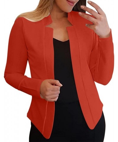 Womens Casual Work Office Draped Open Front Blazer Jacket Plus Size Loose Solid Color Ruched 3/4 Sleeve Blazers Suit Tan,whit...