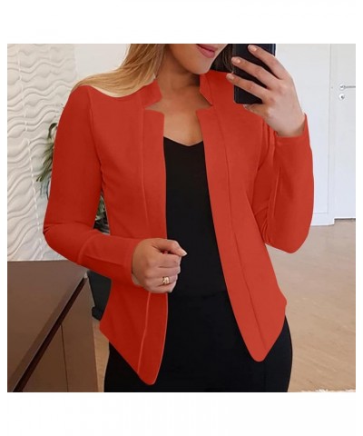 Womens Casual Work Office Draped Open Front Blazer Jacket Plus Size Loose Solid Color Ruched 3/4 Sleeve Blazers Suit Tan,whit...