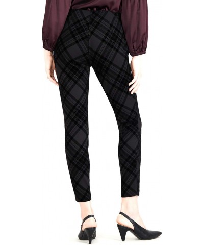 Maison Jules Womens Flocked Casual Trouser Pants, Black, Medium $14.50 Pants