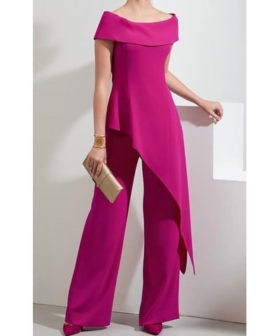 Mother of The Bride Pantsuits for Wedding Off Shoulder Chiffon Prom Cocktail Outfit Mint $32.39 Others