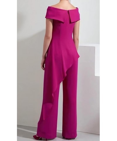 Mother of The Bride Pantsuits for Wedding Off Shoulder Chiffon Prom Cocktail Outfit Mint $32.39 Others