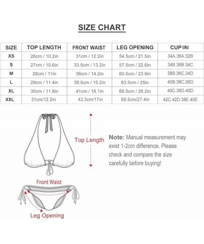 Women's 2 Piece Sexy Halter Rubber Ducks Bikini Sets Triangle Swimsuits Swimwear Tie Two Sides Bottom Bathing Suit Tropical H...