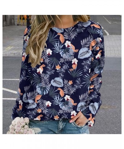 Butterflies-trees Print Womens Crewneck Sweatshirt Casual Loose Fitting Tops Long Sleeve Style-1-1 $15.95 Hoodies & Sweatshirts