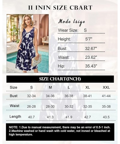 Women's 2024 Sundresses Casual Summer Tank Dress V Neck Sleeveless Button Down Midi Floral Beach Dress with Pockets Floral R ...