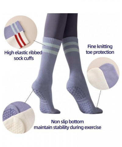 Grip Socks for Women Pilates Yoga, Non Slip Hospital Socks with Grippers for Women,Grippy Sticky Socks with Cushion for Barre...