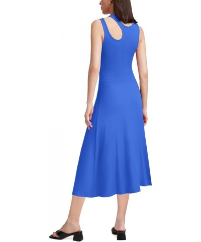 Womens Dresses Summer Causal Flowy Long Sun Dress Royal Blue $18.86 Dresses