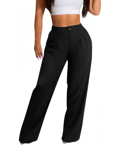 Cargo Pants Women High Waist Women's Pants Sweatpants Pants for Casual Pants for Trendy Dress Pants Sizes S to 2XL 01-black $...