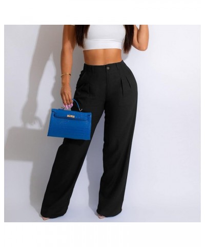 Cargo Pants Women High Waist Women's Pants Sweatpants Pants for Casual Pants for Trendy Dress Pants Sizes S to 2XL 01-black $...