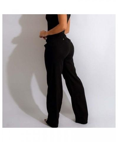 Cargo Pants Women High Waist Women's Pants Sweatpants Pants for Casual Pants for Trendy Dress Pants Sizes S to 2XL 01-black $...