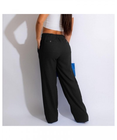 Cargo Pants Women High Waist Women's Pants Sweatpants Pants for Casual Pants for Trendy Dress Pants Sizes S to 2XL 01-black $...